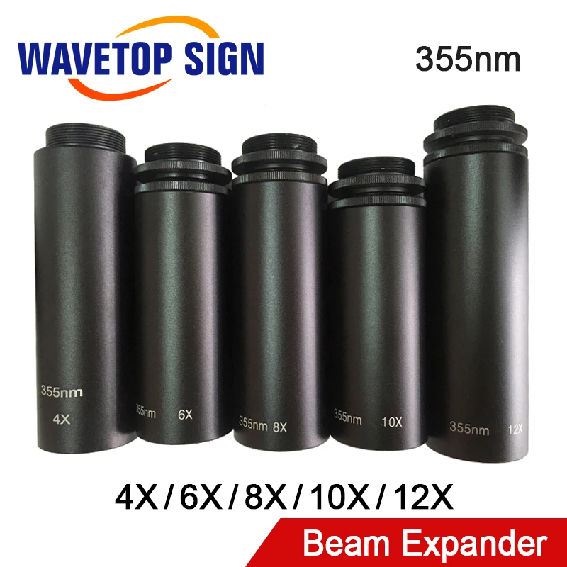 WaveTopSign 355nm Beam Expander 355-4X 6X 8X 10X 12X use for UV Laser Mark Machine