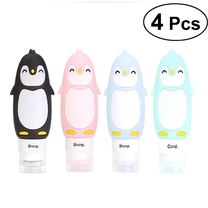 4pcs Silicone Travel Bottle Penguin Travel Cosmetics Packaging Bottle Collection Package Refillable Cosmetic Travel Containers
4pcs Silicone Travel Bottle Penguin Travel Cosmetics Packaging Bottle Collection Package Refillable Cosmetic Travel Containers