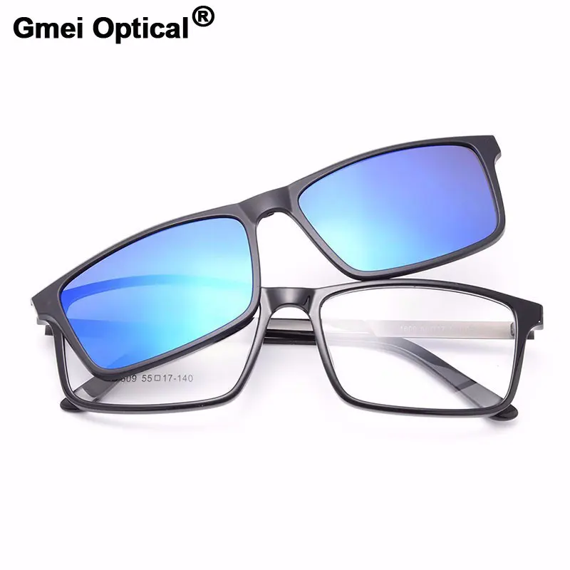 Gmei Optical 1609 Urltra-Light TR90 Eyeglasses Frame with Polarized Clip-on Sunshades for Women and Men Eyewear
Gmei Optical 1609 Urltra-Light TR90 Eyeglasses Frame with Polarized Clip-on Sunshades for Women and Men Eyewear
