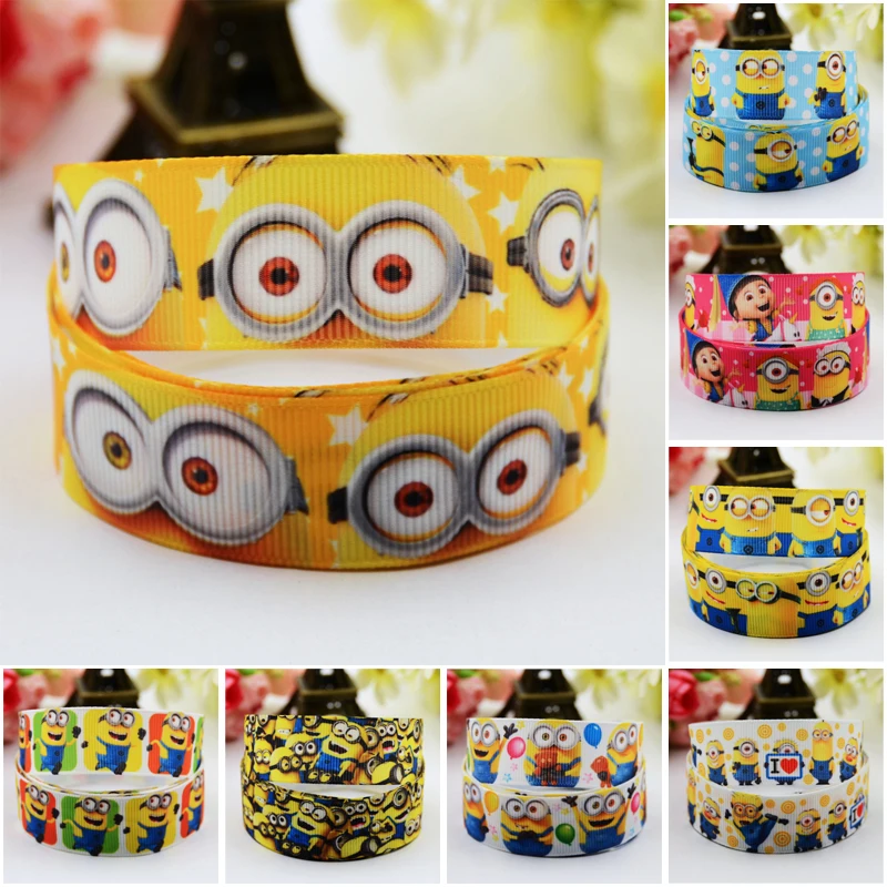 7/8'' (22mm) Ruban Minions Cartoon Character printed Grosgrain Ribbon party decoration satin ribbons OEM 10 Yards
7/8'' (22mm) Ruban Minions Cartoon Character printed Grosgrain Ribbon party decoration satin ribbons OEM 10 Yards