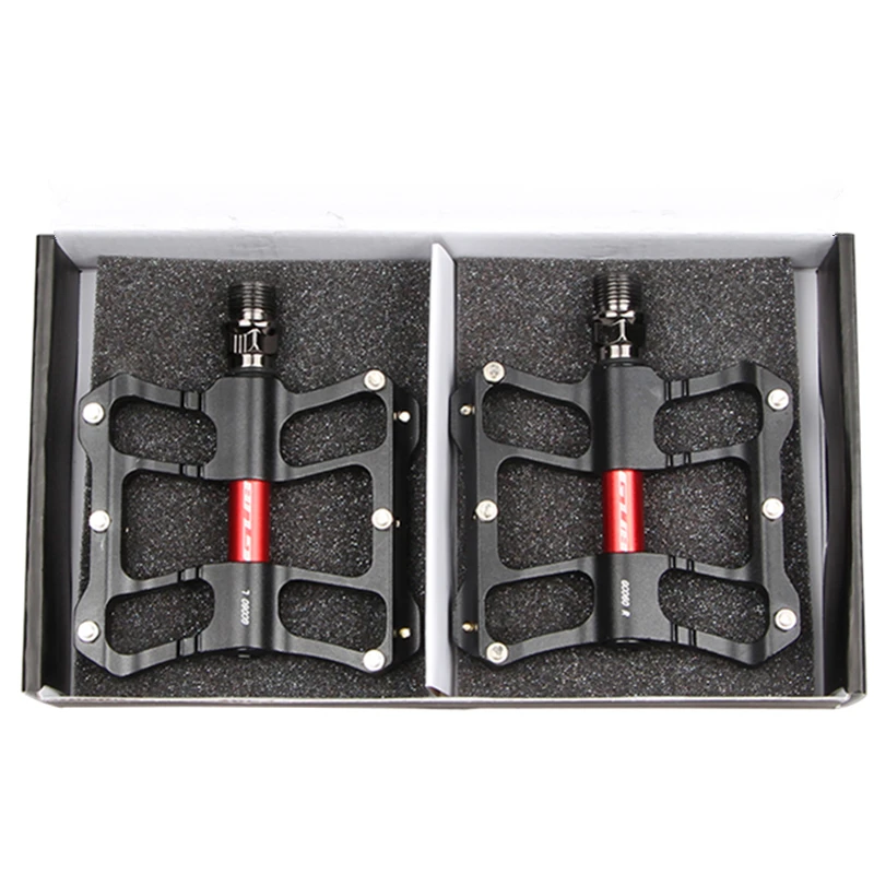 New Ultralight Cr-Mo Axle Bicycle Pedal DU Bearing CNC Aluminum/Alloy Body Bicycle Pedal Mountain Road Bike Pedal BMX Black Red
New Ultralight Cr-Mo Axle Bicycle Pedal DU Bearing CNC Aluminum/Alloy Body Bicycle Pedal Mountain Road Bike Pedal BMX Black Red