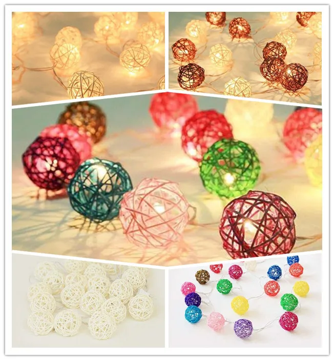 Mixed 20pcs/sets Brown white multicolor Rattan/Wicker Ball Patio Party String twinkle Fairy Lights, Wedding decor
Mixed 20pcs/sets Brown white multicolor Rattan/Wicker Ball Patio Party String twinkle Fairy Lights, Wedding decor