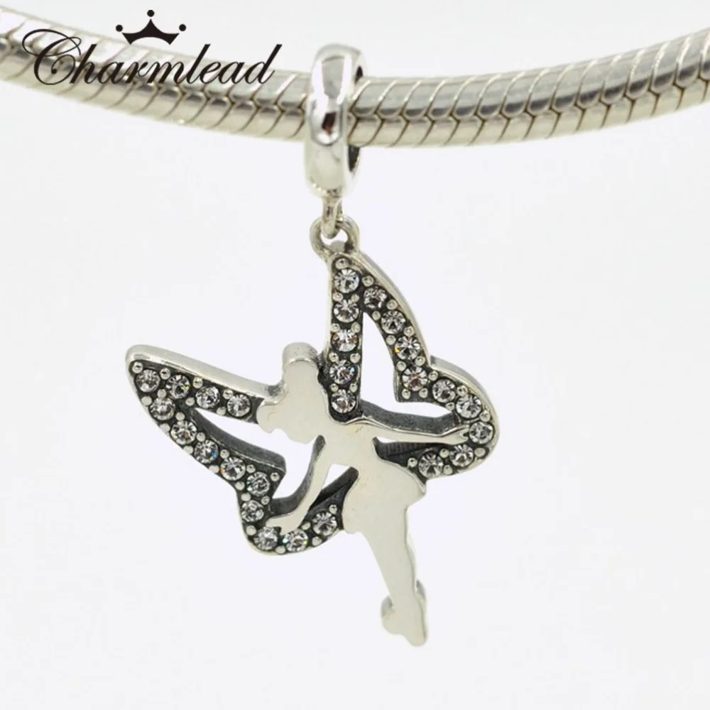 Fit Pandora Charms Bracelet 925 Sterling Silver Fairy Angel Bead Sparking Stone Wing Pendant Charm DIY Jewelry Making
Fit Pandora Charms Bracelet 925 Sterling Silver Fairy Angel Bead Sparking Stone Wing Pendant Charm DIY Jewelry Making