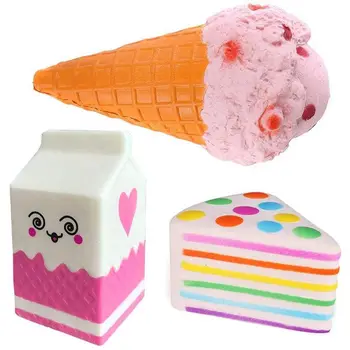 Kawaii Jumbo Slow Rising Squishies Ice Cream Cone Milk Box Rainbow Cake Charms Stress Relief Toys Hand Pillows Decorations Toy
Kawaii Jumbo Slow Rising Squishies Ice Cream Cone Milk Box Rainbow Cake Charms Stress Relief Toys Hand Pillows Decorations Toy