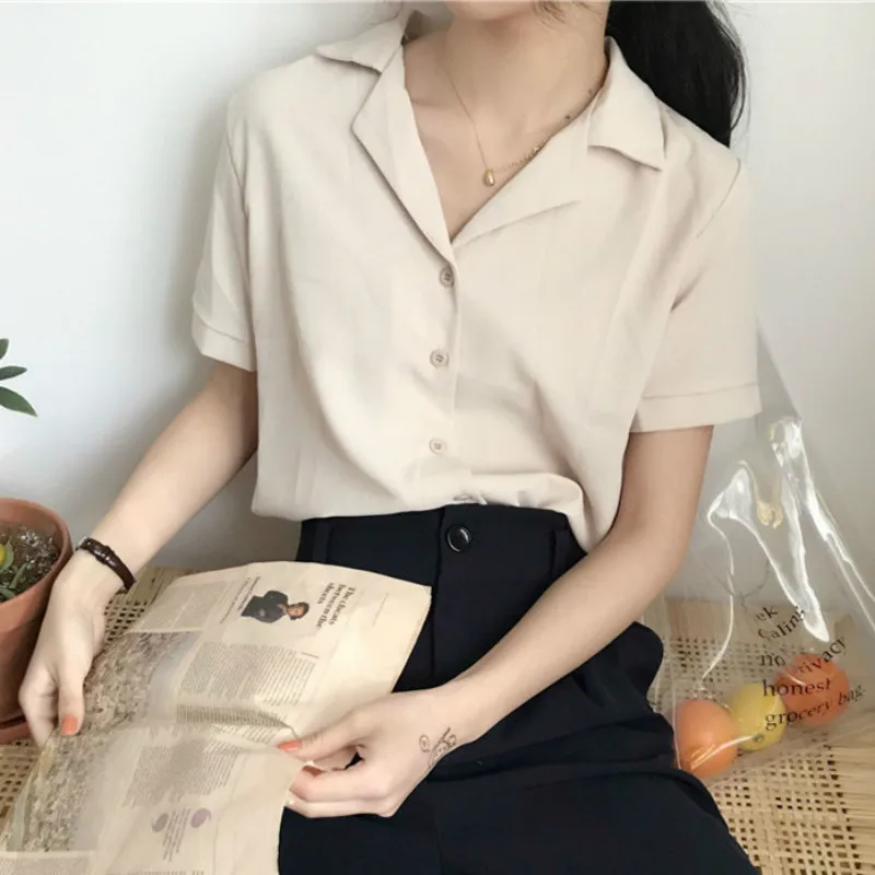 Short Sleeve Solid Chiffon Blouse Womens Tops and Blouses Shirt 2019 Office Lady Shirt Women Tops Blusas Feminine Blouse
Short Sleeve Solid Chiffon Blouse Womens Tops and Blouses Shirt 2019 Office Lady Shirt Women Tops Blusas Feminine Blouse