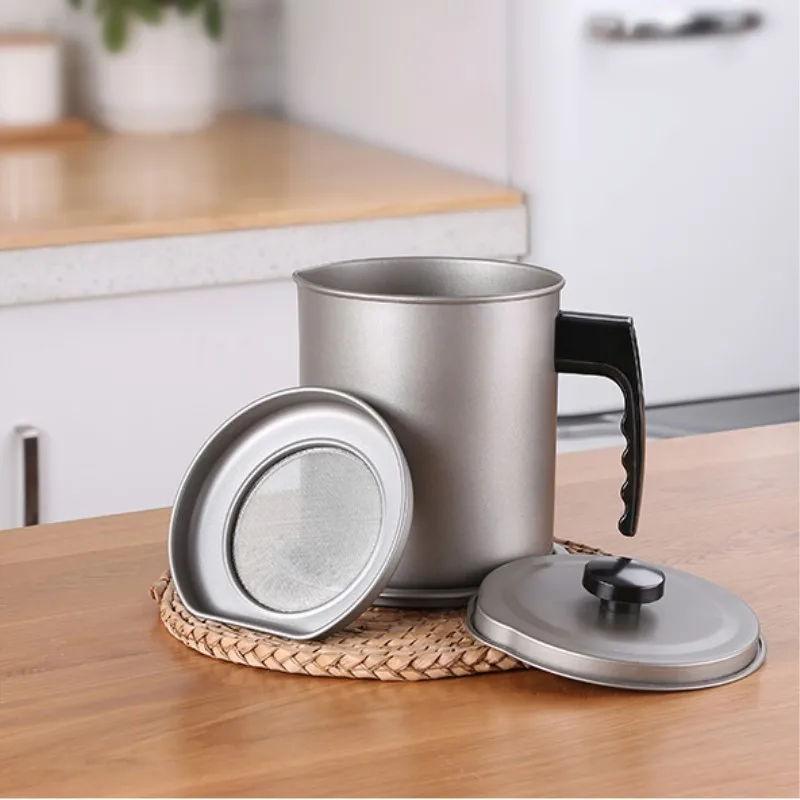 Stainless steel oil filter tank kitchen tool oil bottle leakproof household large oil bottle with handle
Stainless steel oil filter tank kitchen tool oil bottle leakproof household large oil bottle with handle