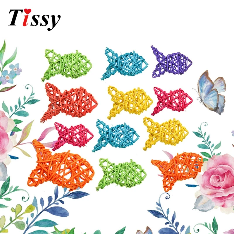 8CM 10PCS Fish Shape Rattan Ball 9 Colors Sepak Takraw For Christmas Birthday Party & Home Wedding Party Decoration Supplies
8CM 10PCS Fish Shape Rattan Ball 9 Colors Sepak Takraw For Christmas Birthday Party & Home Wedding Party Decoration Supplies