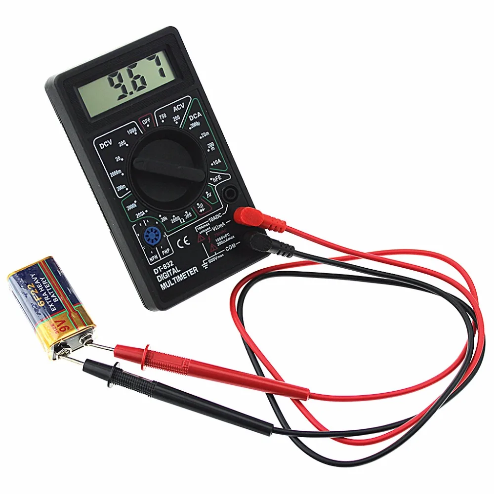 1Set Professional DT832 Digital Multimeter LCD DC AC Voltmeter Ammeter Ohm Tester Mu MAR08
1Set Professional DT832 Digital Multimeter LCD DC AC Voltmeter Ammeter Ohm Tester Mu MAR08