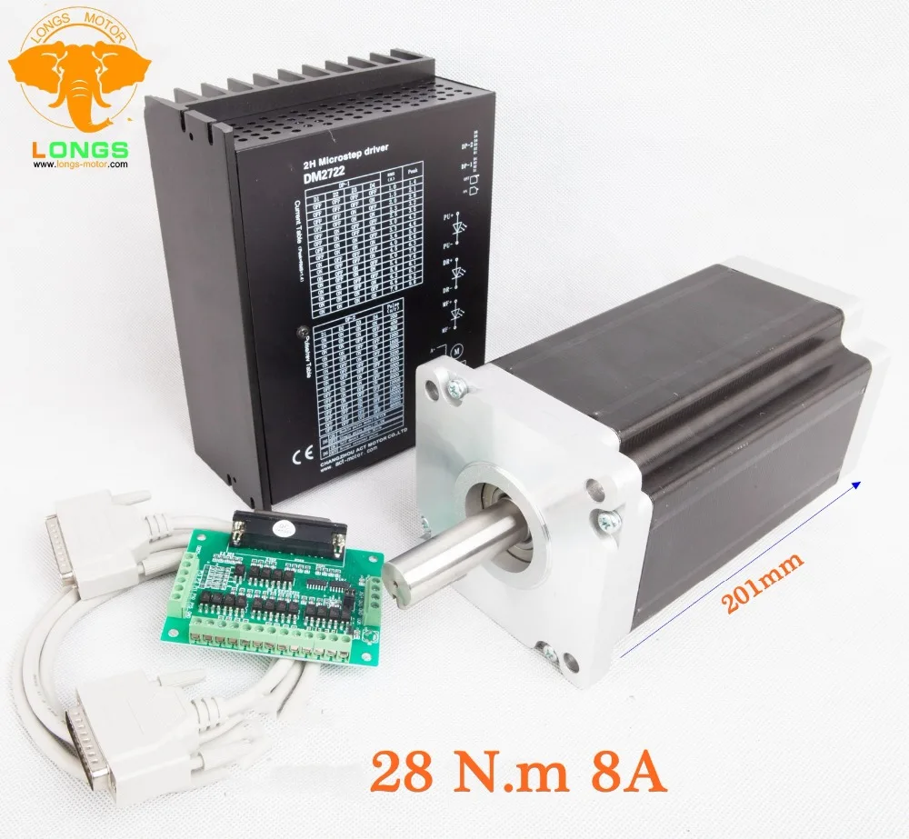 Free Ship US&US Ship Stepper Motor 1 Axis Nema 42 4210 oz.in 8A 42HS6480&Stepper Driver DM2722A 9.8A CNC kit
Free Ship US&US Ship Stepper Motor 1 Axis Nema 42 4210 oz.in 8A 42HS6480&Stepper Driver DM2722A 9.8A CNC kit