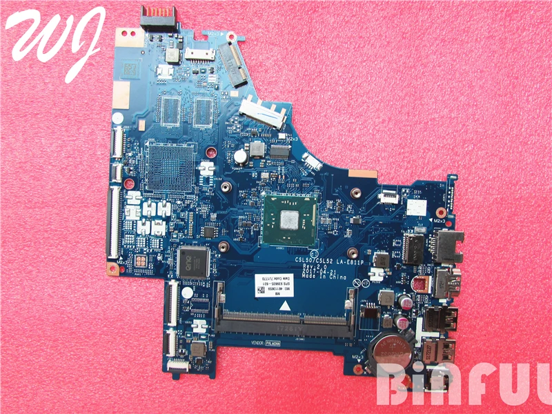 for hp 15-BS laptop motherboard 939605-601 CSL50 CSL52 LA-E811P mainboard N3060 100% fully tested
for hp 15-BS laptop motherboard 939605-601 CSL50 CSL52 LA-E811P mainboard N3060 100% fully tested
