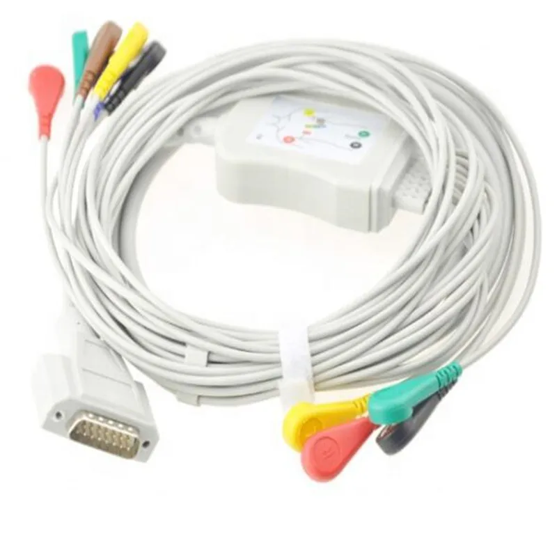 Compatible for Nihon Kohden ECG-1250,ECG-1350 Cardiofax Cardiofax 6151 ECG Cable EKG Cable with 10 leads leadwires,Snap IEC
Compatible for Nihon Kohden ECG-1250,ECG-1350 Cardiofax Cardiofax 6151 ECG Cable EKG Cable with 10 leads leadwires,Snap IEC