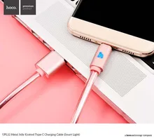 ORIGINAL HOCO UPL12 Metal Jelly Knitted font b Type C b font Smart Light USB Charging