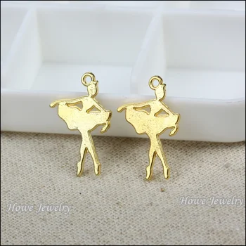 130pcs vintage Ballet girl pendant gold color zinc alloy Pendant DIY European Style jewelry findings C040
130pcs vintage Ballet girl pendant gold color zinc alloy Pendant DIY European Style jewelry findings C040