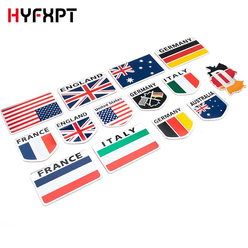 Aluminum National Flags Car Sticker for Japan Italy Germany France Russia Countries Map Sticker Motorcycle accessories
Aluminum National Flags Car Sticker for Japan Italy Germany France Russia Countries Map Sticker Motorcycle accessories