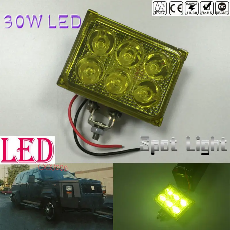 Super Bright 30W Amber LED Light Car Auto Truck Offroad SUV 4WD ATV Boat Bar Work Spot Driving Fog Night Safety Lamp
Super Bright 30W Amber LED Light Car Auto Truck Offroad SUV 4WD ATV Boat Bar Work Spot Driving Fog Night Safety Lamp