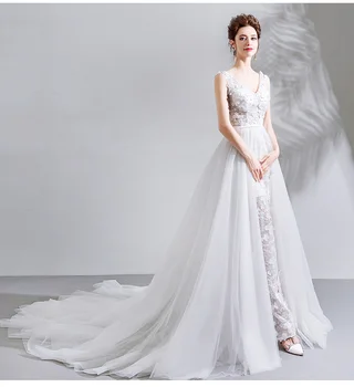 White Wedding Dresses 2019 New Bride Gowns Sleeveless Floor Length Court Train Plus Size Beach Turkey
White Wedding Dresses 2019 New Bride Gowns Sleeveless Floor Length Court Train Plus Size Beach Turkey