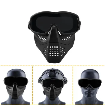 Full Face Tactical Combat Goggles Mask Breathable Hunting Shooting Protective Mask Military Paintball Airsoft Mask with Lens
Full Face Tactical Combat Goggles Mask Breathable Hunting Shooting Protective Mask Military Paintball Airsoft Mask with Lens