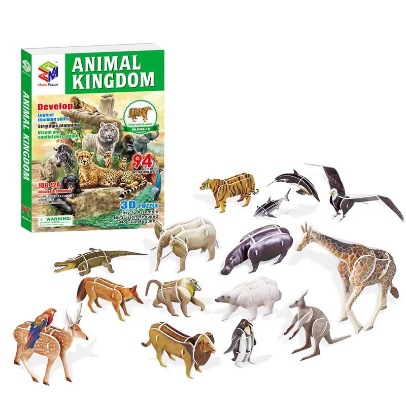 3D Paper Jigsaw Puzzles for Children DIY Kids Animals Cars Planes Insects Dinosaurs Fire Fights Early Learning Toy Box Gift
3D Paper Jigsaw Puzzles for Children DIY Kids Animals Cars Planes Insects Dinosaurs Fire Fights Early Learning Toy Box Gift