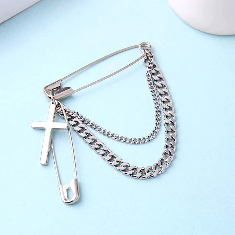 kissme Brooch 2019 Clip Pins Cross Layered Chains Pendant Brooches For Women Fashion Jewelry Accessories
kissme Brooch 2019 Clip Pins Cross Layered Chains Pendant Brooches For Women Fashion Jewelry Accessories