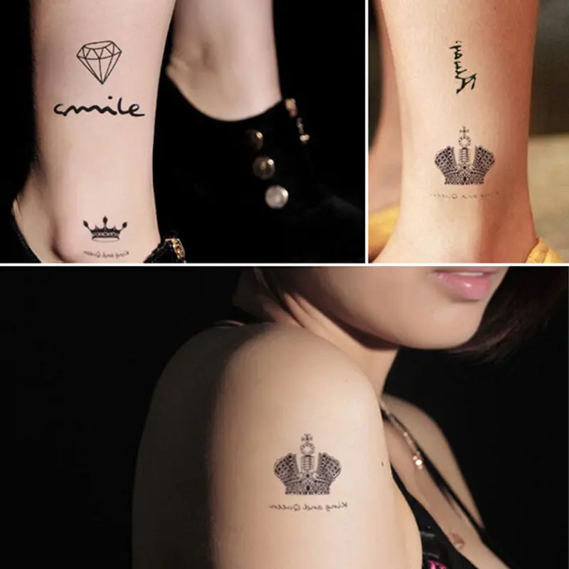 Women Crown Diamond Temporary Tattoo Waterproof Tattoos Stickers Makeup Make Up Tattoo For Woman
Women Crown Diamond Temporary Tattoo Waterproof Tattoos Stickers Makeup Make Up Tattoo For Woman