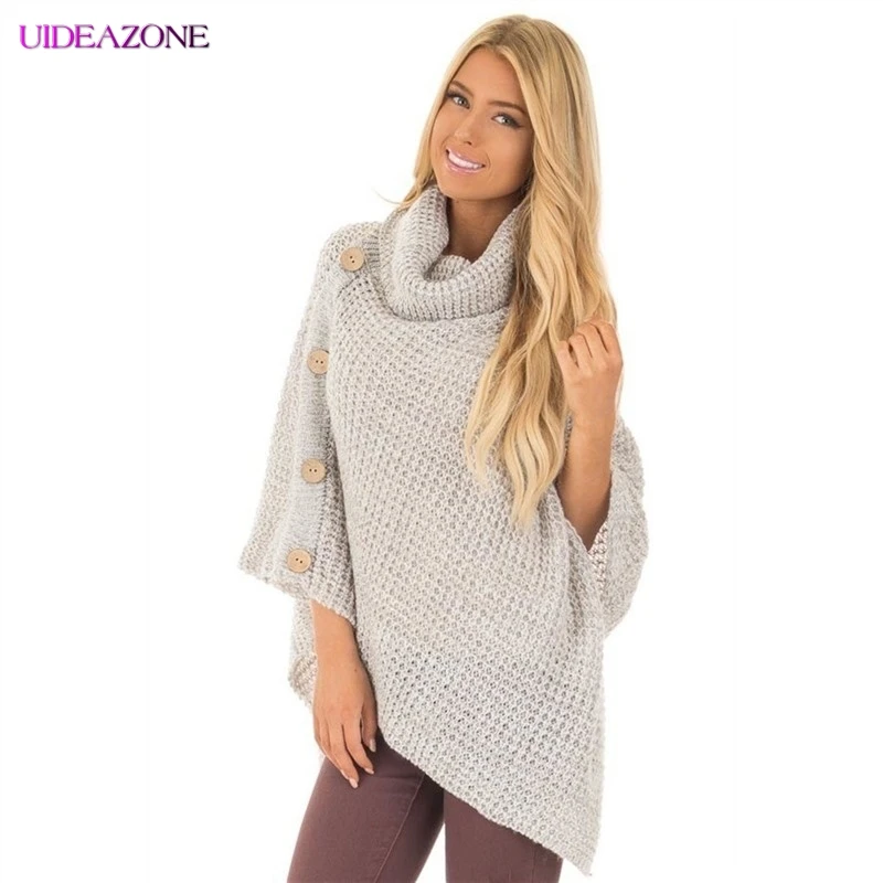 UIDEAZONE Button Irregular Turtleneck Warm Sweaters Long-Sleeve Solid Color Autumn/winter Sweater Female Pullover Knitted Tops
UIDEAZONE Button Irregular Turtleneck Warm Sweaters Long-Sleeve Solid Color Autumn/winter Sweater Female Pullover Knitted Tops