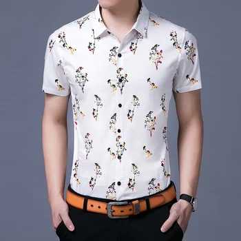 New Arrival Men Fashion Pure Cotton Floral Bussiness Shirts Male Casual short sleeve Top shirts Clothing men CG1736
New Arrival Men Fashion Pure Cotton Floral Bussiness Shirts Male Casual short sleeve Top shirts Clothing men CG1736