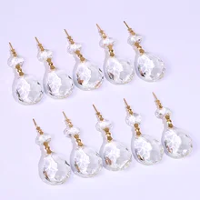 5PC wyczyść 38mm Bauhinia szkło kryształowe pryzmaty Suncatcher wisiorek części do żyrandoli Garland Chakra Spectra żyrandole Hang Drops(China)