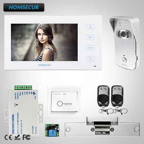 HOMSECUR 7" Wired Video&Audio Home Intercom+Silver for Apartment :TC021-S +TM704-W
HOMSECUR 7" Wired Video&Audio Home Intercom+Silver for Apartment :TC021-S +TM704-W