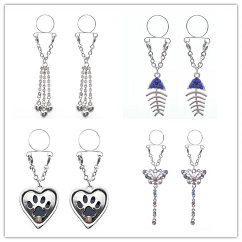 2PCS Fashion Non pierced Clip On Nipple Ring Fish Bone Fake Nipple Ring Butterfly With Tassel Adjustable Sexy Women Body Jewelry
2PCS Fashion Non pierced Clip On Nipple Ring Fish Bone Fake Nipple Ring Butterfly With Tassel Adjustable Sexy Women Body Jewelry