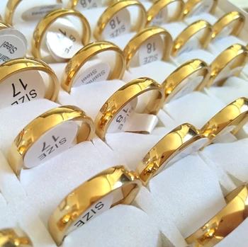 Bulk Lots 50PCS Gold 4mm Couple Trendy Stainless Steel Band Rings Fashion Lover's Wedding Jewelry Anniversary Gift Wholesale
Bulk Lots 50PCS Gold 4mm Couple Trendy Stainless Steel Band Rings Fashion Lover's Wedding Jewelry Anniversary Gift Wholesale
