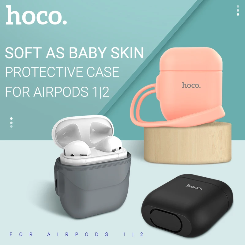 hoco case for AirPods 1 2 silicone cover for Air Pods earphones wireless headset colorful thin protective shell with lanyard
hoco case for AirPods 1 2 silicone cover for Air Pods earphones wireless headset colorful thin protective shell with lanyard