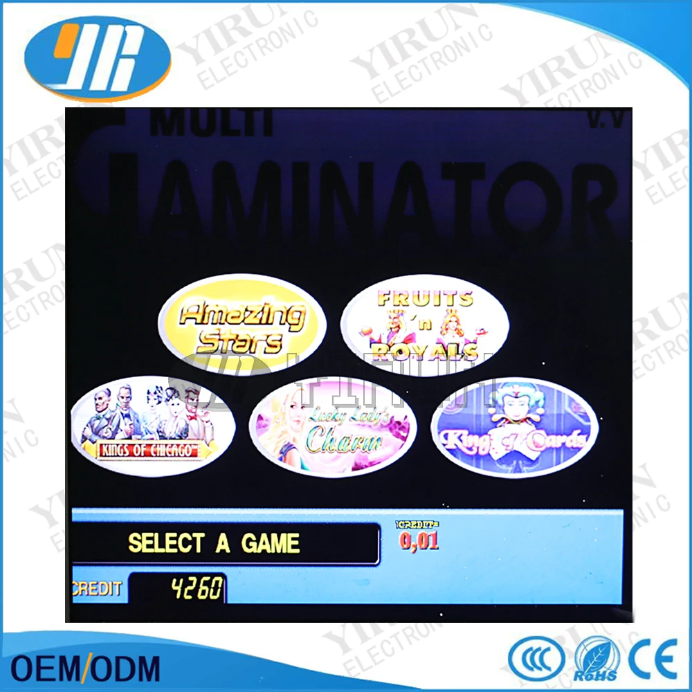 Ultimate 5 in 1 Ver.5 Multi gambling board/VGA game PCB 5 in 1 casino game pcb for LCD slot arcade game machine/gambling machine
Ultimate 5 in 1 Ver.5 Multi gambling board/VGA game PCB 5 in 1 casino game pcb for LCD slot arcade game machine/gambling machine