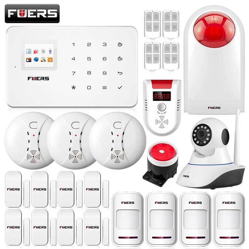 Fuers G18 GSM 99 Wireless Zone TFT Color Display Siren Security Alarm System APP Control With Auto Dial Motion Detector Sensor
Fuers G18 GSM 99 Wireless Zone TFT Color Display Siren Security Alarm System APP Control With Auto Dial Motion Detector Sensor