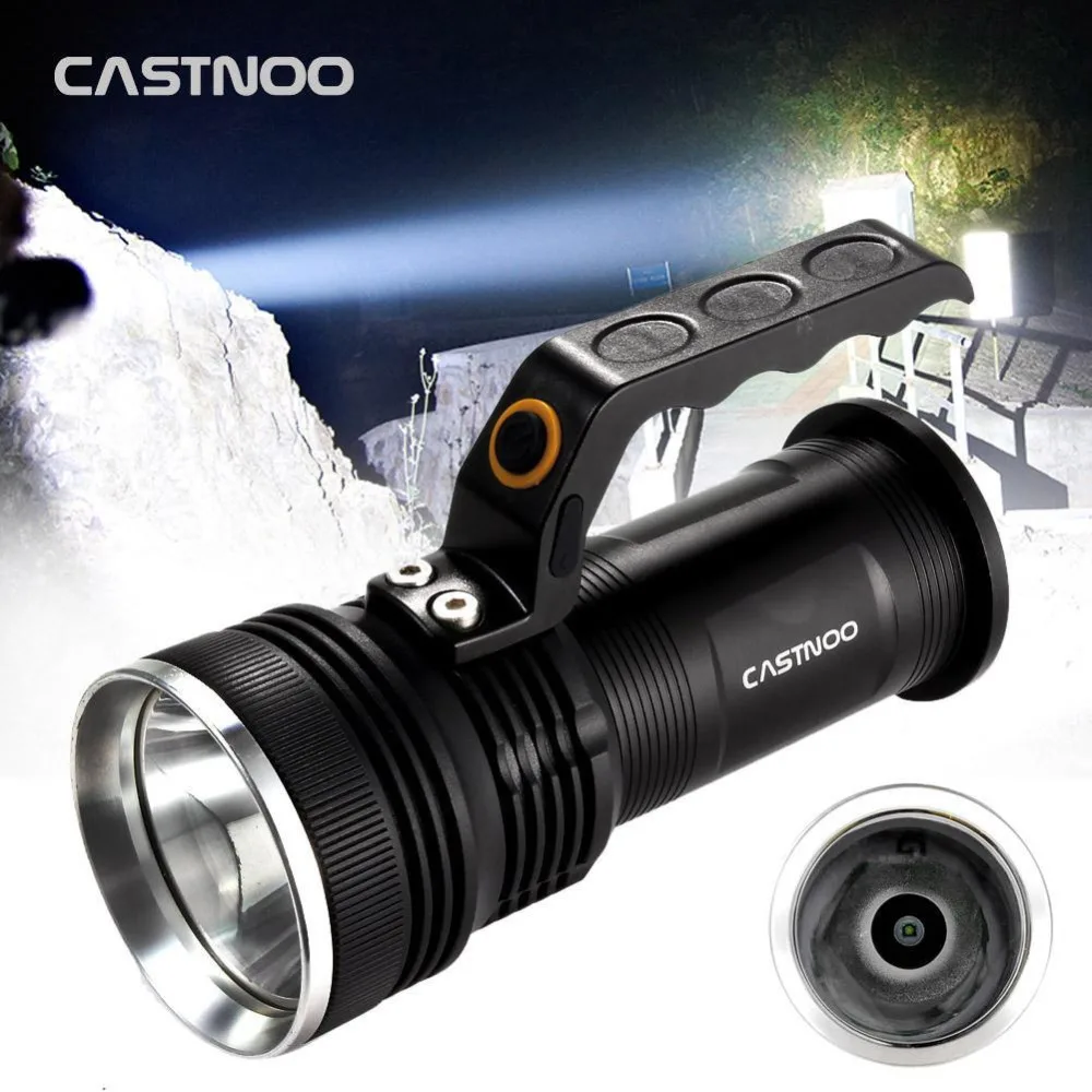 CASTNOO Super Bright Rechargeable 8000LM Led Flashlight Zoomable Handheld Torch Lamp Waterproof light 2*18650 3 Modes
CASTNOO Super Bright Rechargeable 8000LM Led Flashlight Zoomable Handheld Torch Lamp Waterproof light 2*18650 3 Modes