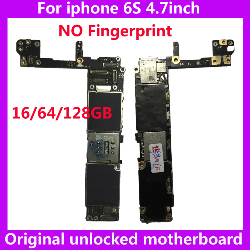 For iphone 6 S 6S 16gb 64gb 128gb 100% original motherboard without touch ID Clean unlocked iCloud mainboard+IOS system circuits
For iphone 6 S 6S 16gb 64gb 128gb 100% original motherboard without touch ID Clean unlocked iCloud mainboard+IOS system circuits