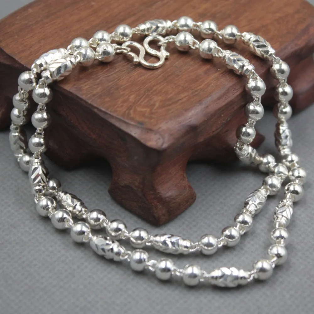 New Arrival Pure S925 Sterling Silver Chain Women Men Tube Bead Link Necklace 20inch
New Arrival Pure S925 Sterling Silver Chain Women Men Tube Bead Link Necklace 20inch