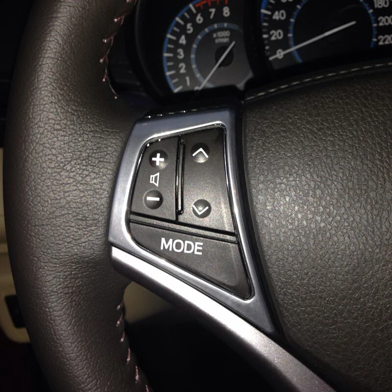 For Toyota Vios/Yaris sedan 2014 2015 2016 Car Styling Accessories ABS Chrome Car Steering wheel Button frame Cover Trim
For Toyota Vios/Yaris sedan 2014 2015 2016 Car Styling Accessories ABS Chrome Car Steering wheel Button frame Cover Trim