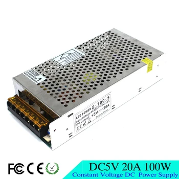 Led Power supply dc5V 20A 100w power Adapter driver transformer 110v 220v ac dc 5V converter for led strip display screen Light
Led Power supply dc5V 20A 100w power Adapter driver transformer 110v 220v ac dc 5V converter for led strip display screen Light