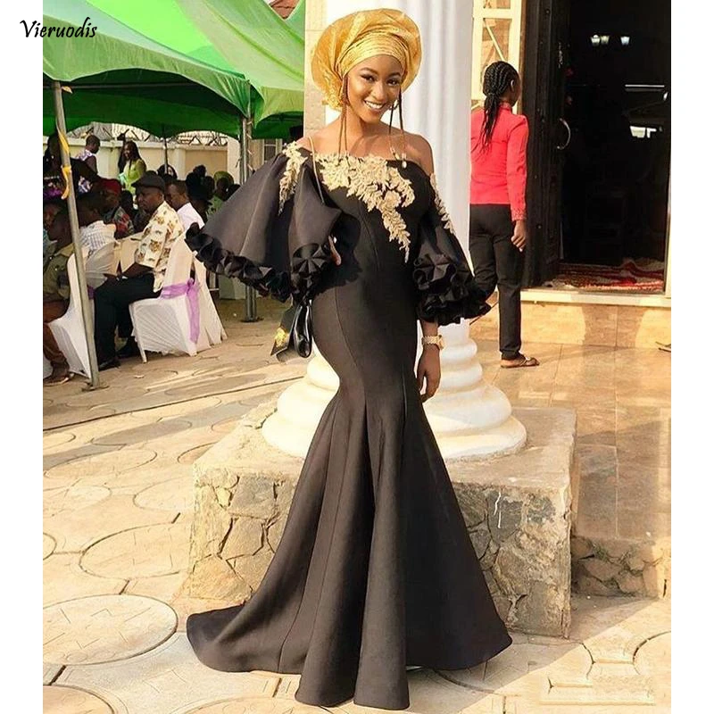 African Black Mermaid Prom Dresses 2019 Newest Gold Lace Applique Sweep Train Formal Evening Dress Party Gowns
African Black Mermaid Prom Dresses 2019 Newest Gold Lace Applique Sweep Train Formal Evening Dress Party Gowns