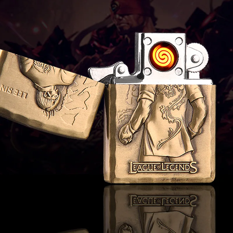8006 Heroes of LOL Series Embossing Pattern Creative Metal Dual-sided Lighting USB Rechargeable Lighter Personalized Wholesale
8006 Heroes of LOL Series Embossing Pattern Creative Metal Dual-sided Lighting USB Rechargeable Lighter Personalized Wholesale
