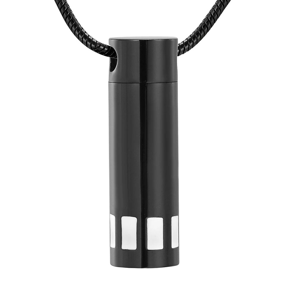LKJ11946 Engravable Tube Shape Hanger Necklace Hold Loved One Ashes Urn Memorial Jewelry Funeral Casket for Men Women
LKJ11946 Engravable Tube Shape Hanger Necklace Hold Loved One Ashes Urn Memorial Jewelry Funeral Casket for Men Women