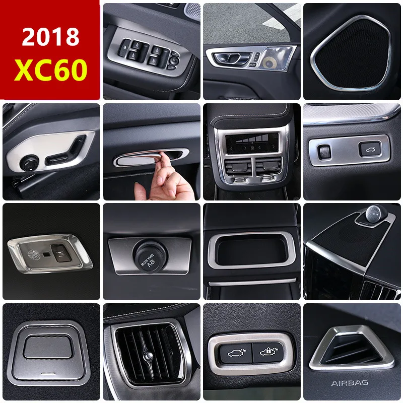 Car Contral Audio Speaker Frame Air Outlet Cover Trim For Volvo XC60 2018 Door Handle Window Glass Switch Frame Decor Strips
Car Contral Audio Speaker Frame Air Outlet Cover Trim For Volvo XC60 2018 Door Handle Window Glass Switch Frame Decor Strips