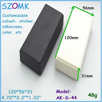 10 pieces/lot abs plastic material housing electronics distribution box 120x56x31mm 4.72*2.2*1.22 inch
10 pieces/lot abs plastic material housing electronics distribution box 120x56x31mm 4.72*2.2*1.22 inch