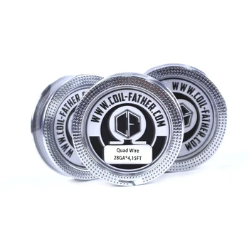 Coil Father 5m/roll A1 Heating Wire Clapton Tiger / Hive Twisted Fused Clapton / Quad Wires / Flat Twisted Prebuilt Coil
Coil Father 5m/roll A1 Heating Wire Clapton Tiger / Hive Twisted Fused Clapton / Quad Wires / Flat Twisted Prebuilt Coil