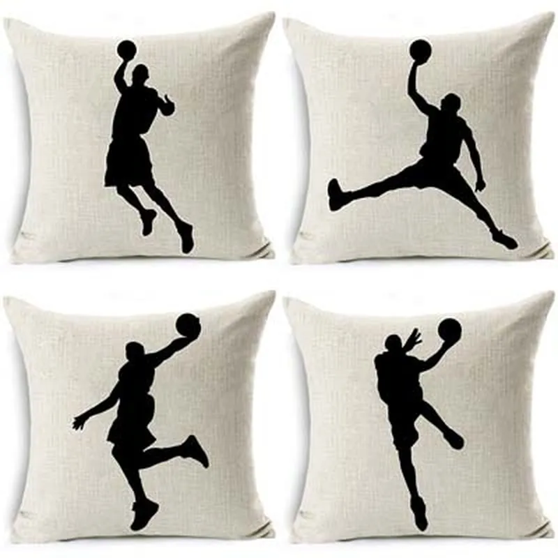 CUSCOV new sports basketball pillowcase cotton linen home dec living room sofa pillow coffee shop seat car waist cushion cover
CUSCOV new sports basketball pillowcase cotton linen home dec living room sofa pillow coffee shop seat car waist cushion cover