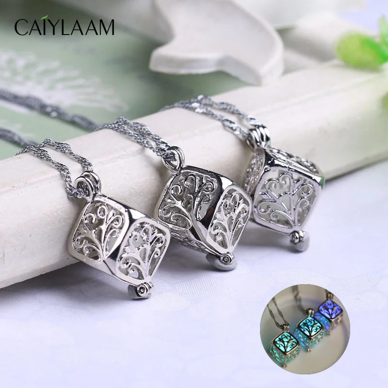 CAIYLAAM Trendy Square Luminous Women Necklace Hollow Flower Pendant Necklace Beads Chain Life Tree Necklace for Ladies Jewelry
CAIYLAAM Trendy Square Luminous Women Necklace Hollow Flower Pendant Necklace Beads Chain Life Tree Necklace for Ladies Jewelry