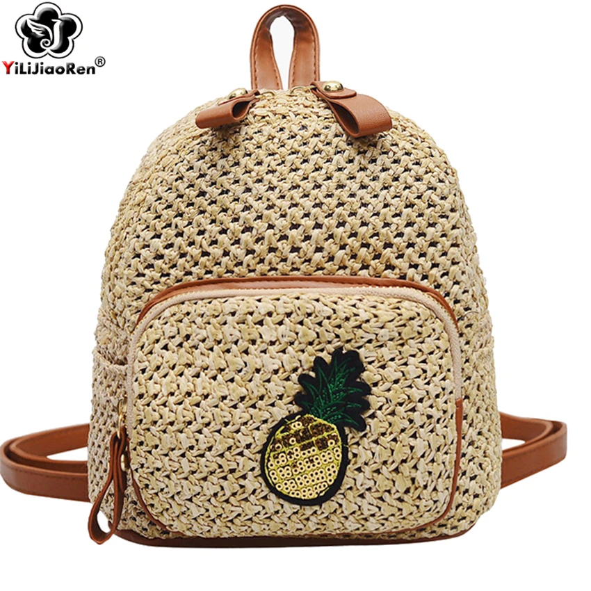 Cute Mini Backpacks for Girls Famous Brand Handmade Woven Straw Backpacks Women Summer Hollow Beach Shoulder Bags for Women 2019
Cute Mini Backpacks for Girls Famous Brand Handmade Woven Straw Backpacks Women Summer Hollow Beach Shoulder Bags for Women 2019