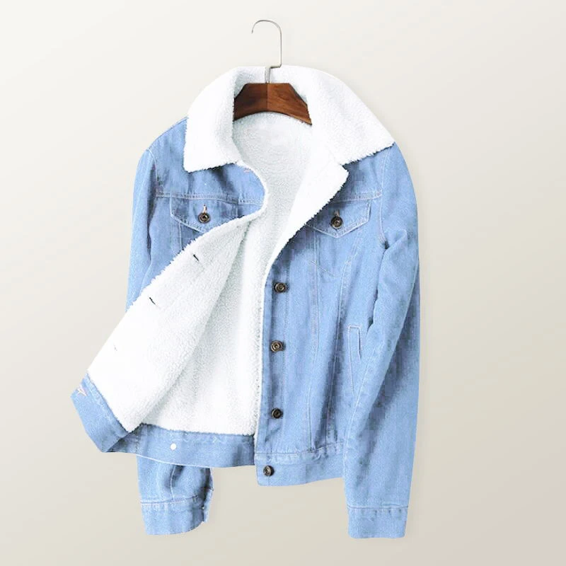 Women Basic Coat Fur lining Winter Denim Jacket For Women Warm Jeans Jackets Lambswool Women Denim Coat loose fit casual style
Women Basic Coat Fur lining Winter Denim Jacket For Women Warm Jeans Jackets Lambswool Women Denim Coat loose fit casual style
