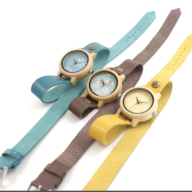 35mm BOBO BIRD Luxury Brand Women Wristwatches Wood Watch Female (15)