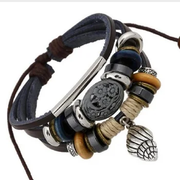 Newest Metal Hollow Flower Unisex Women Charm Bracelet Multi-layer Cute Snail Pendant Genuine Leather Bracelet Wristband Jewelry
Newest Metal Hollow Flower Unisex Women Charm Bracelet Multi-layer Cute Snail Pendant Genuine Leather Bracelet Wristband Jewelry